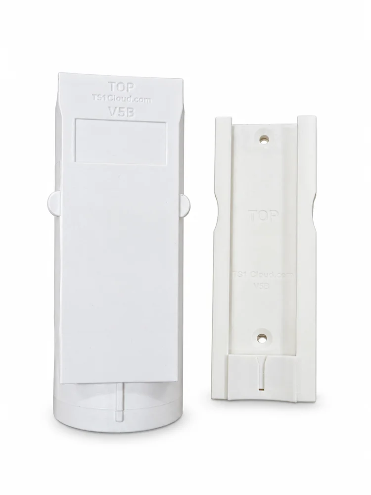 TS1 Sensor with its slide-on wall bracket
